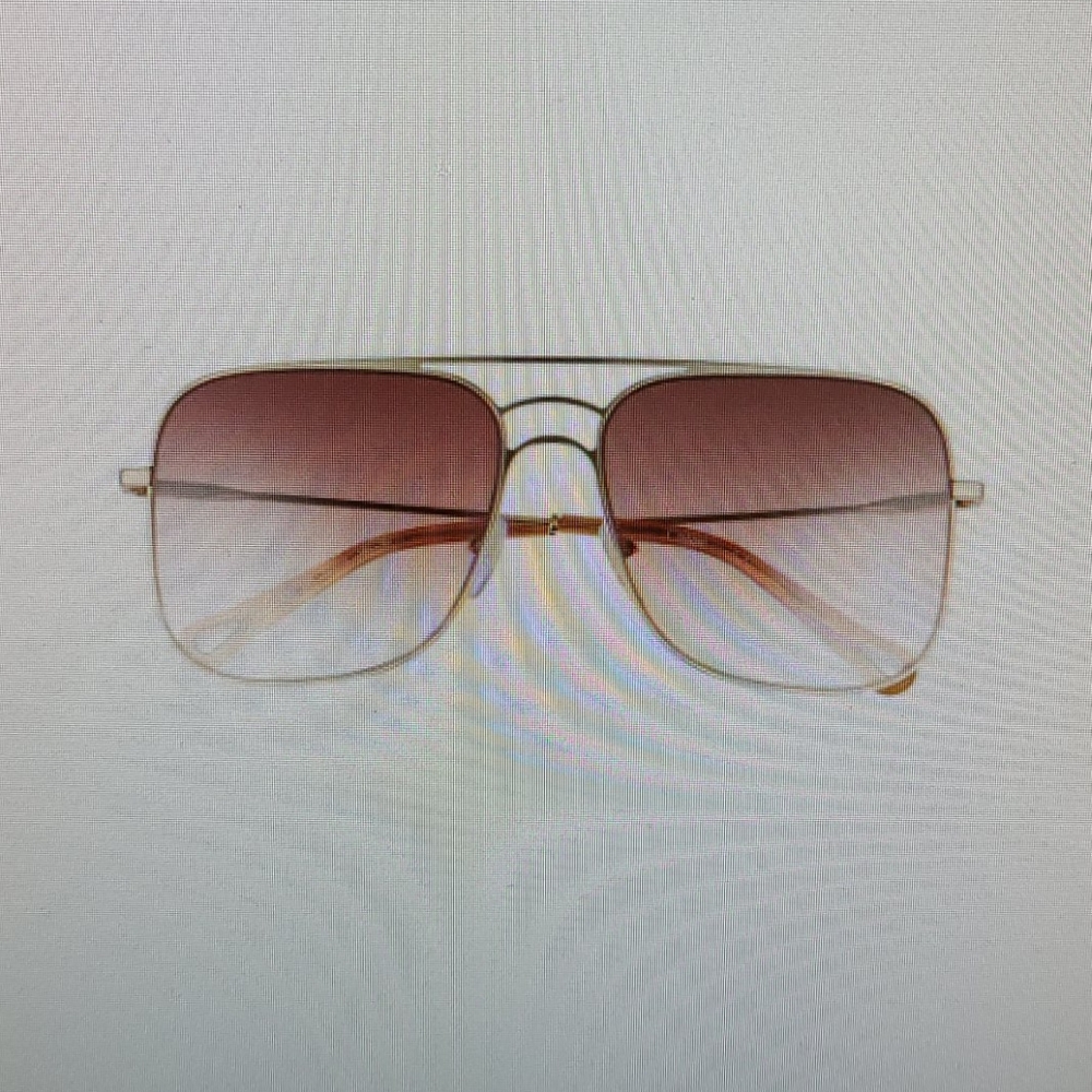 Chloe 58mm square aviator sunglasses